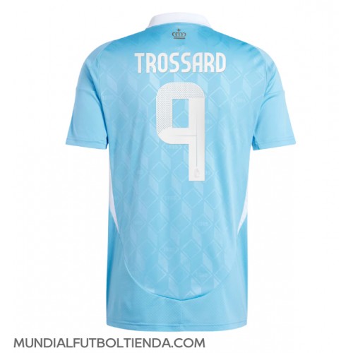 Camiseta Bélgica Leandro Trossard #9 Segunda Equipación Replica Eurocopa 2024 mangas cortas